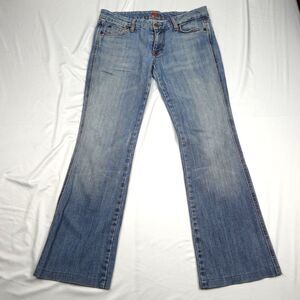 7 For all Mankind Jeans Women 29 Faded Blue Color Denim Boot Cut 5 Pockets